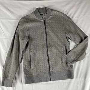 Perry Ellis | Men's Zip Up Gray Sweater